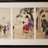 Japon – Triptyque Toyohara Chikanobu – « Shaka - mode » – Meiji 1895 – VENDU