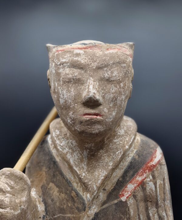 Chine - Soldat lancier en terre cuite - Dynastie Han - TL – Image 2