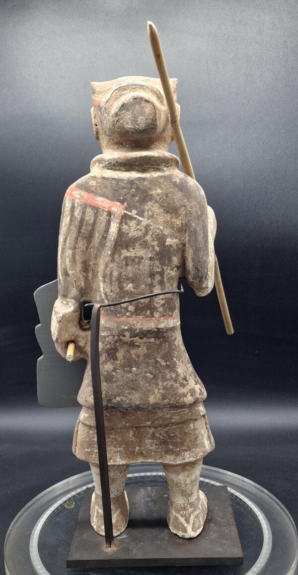 Chine - Soldat lancier en terre cuite - Dynastie Han - TL – Image 5