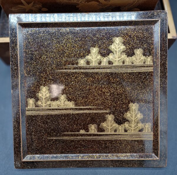 Japon - Jubako - Décor hiramaki-e à l'or sur fond nashi-ji - Meiji - VENDU – Image 3
