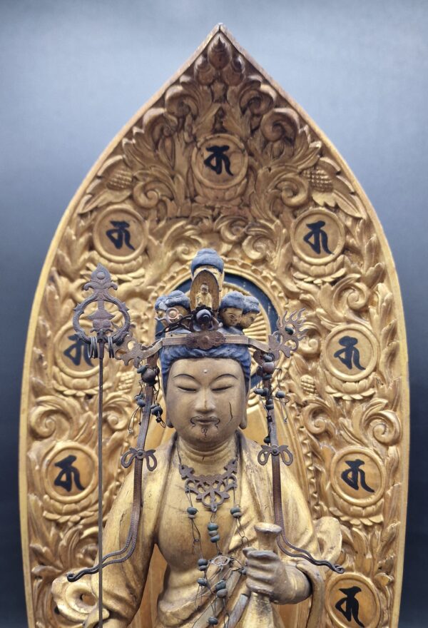 Japon - Jûichimen-Kannon avec Butsudan - Edo – Image 5