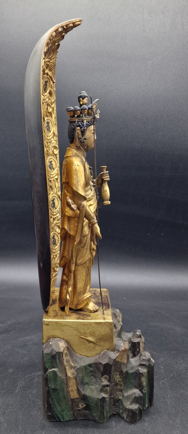 Japon - Jûichimen-Kannon avec Butsudan - Edo – Image 10