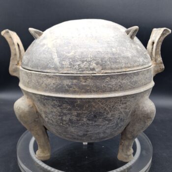 Chine - Grand vase Ding en terre cuite - Dynastie Han - TL