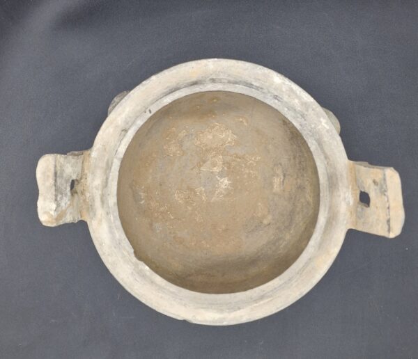 Chine - Grand vase Ding en terre cuite - Dynastie Han - TL – Image 4