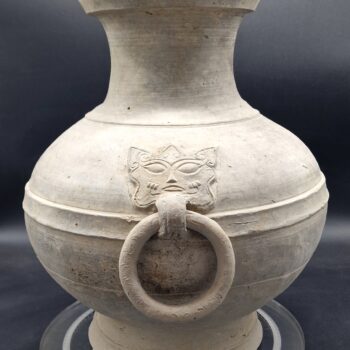 Chine - Vase Hu en terre cuite avec anneaux - Dynastie Han - TL