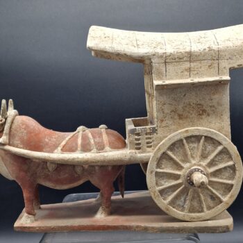 Chine - Chariot et Boeuf harnaché - Dynastie Wei