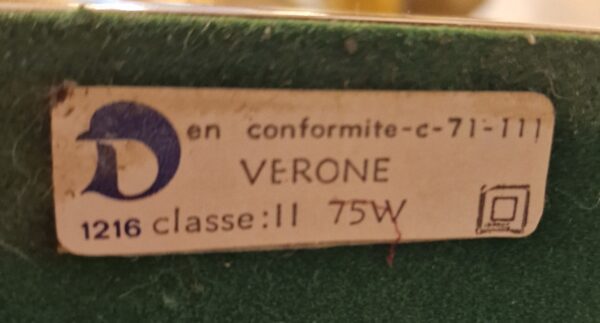 Belgique - Paire de lampe à poser en laque et laiton - Le Dauphin - 1970 – Image 7