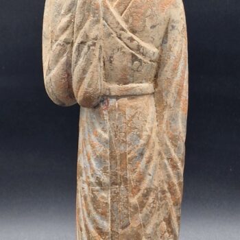 Chine - Rare sculpture féminine bouddhique - Pierre sculptée - Wei du Nord - Réservé