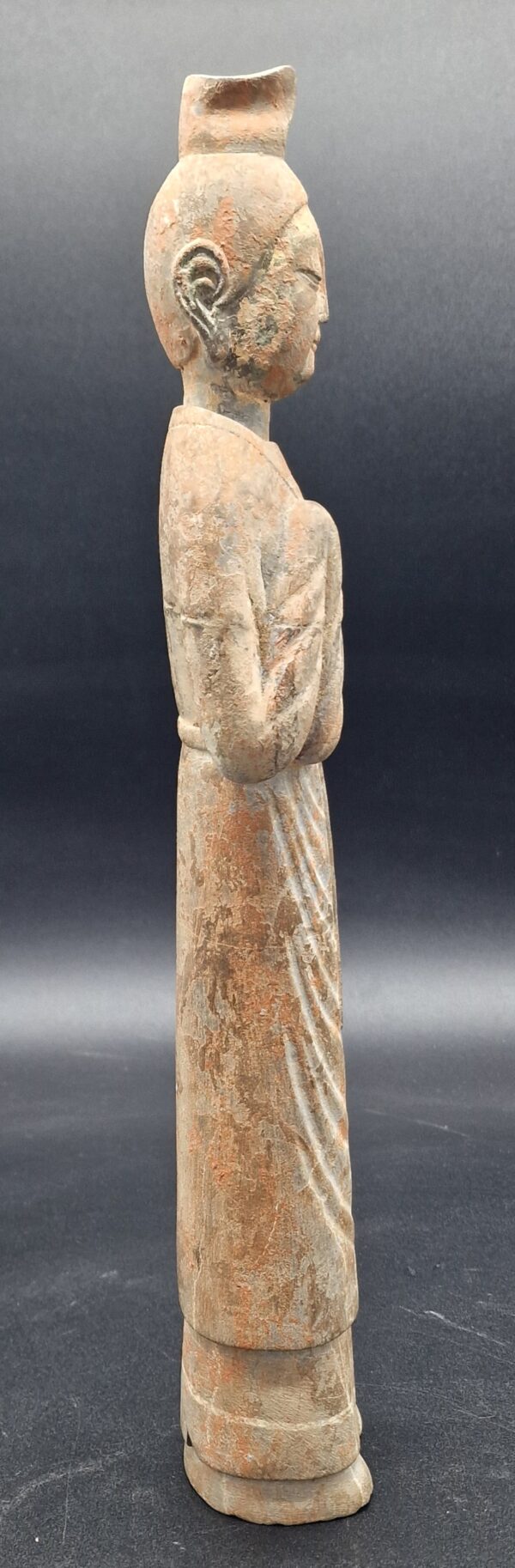 Chine - Rare sculpture féminine bouddhique - Pierre sculptée - Wei du Nord - Réservé – Image 11