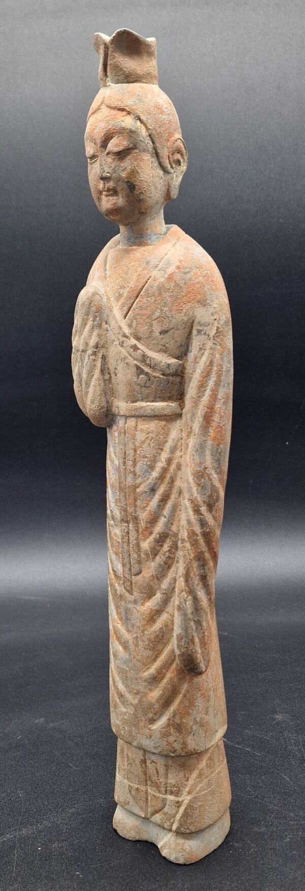 Chine - Rare sculpture féminine bouddhique - Pierre sculptée - Wei du Nord - Réservé – Image 7