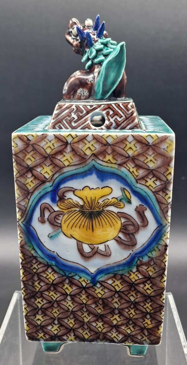 Japon - Diffuseur de parfum en porcelaine de Kutani - Shishi - Meiji – Image 6