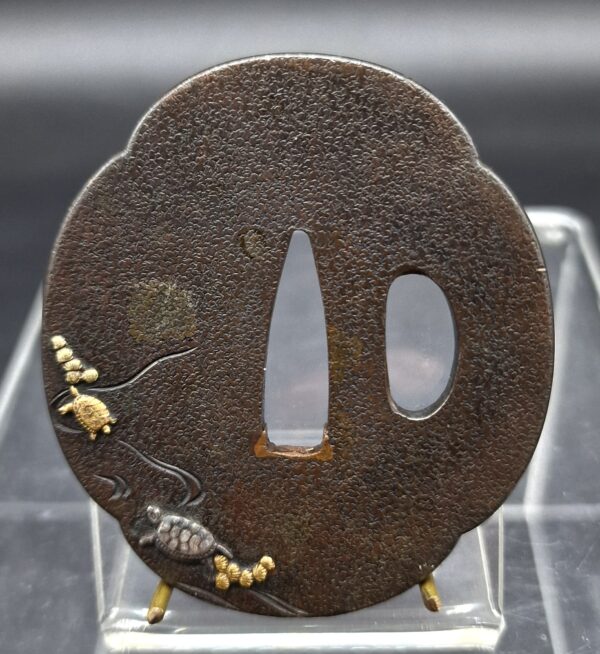Japon - Tsuba - wakizashi - Edo - 19ème. – Image 2
