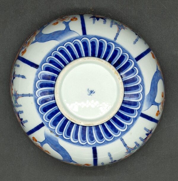 Japon - Superbe bol au décor Imari et papillons - Fukagawa - Koransha - Arita - Meiji - 19ème - VENDU – Image 6