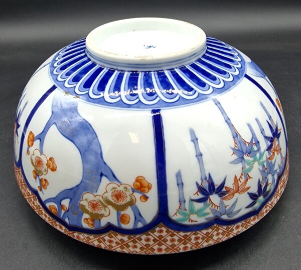 Japon - Superbe bol au décor Imari et papillons - Fukagawa - Koransha - Arita - Meiji - 19ème - VENDU – Image 5