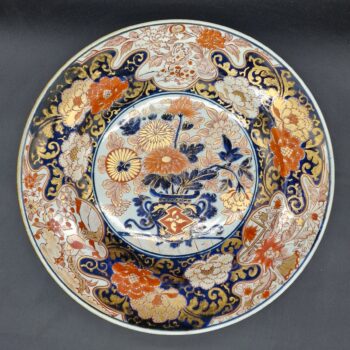 Japon - Grand plat rond - Arita - Imari - Edo -17/18ème.