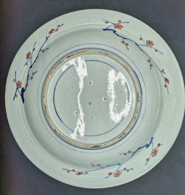 Japon - Grand plat rond - Arita - Imari - Edo - 17/18ème. – Image 3