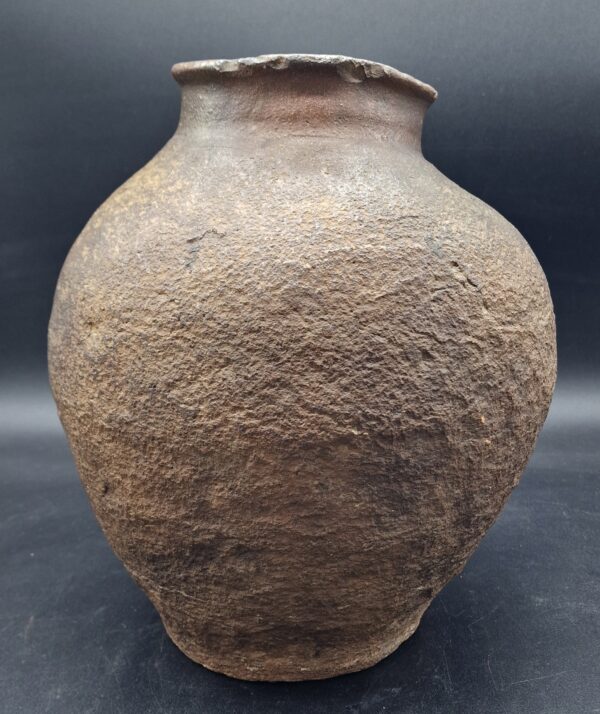 Japon - Vase Koshigaraki en grès de Bizen - Edo - Vers 1650