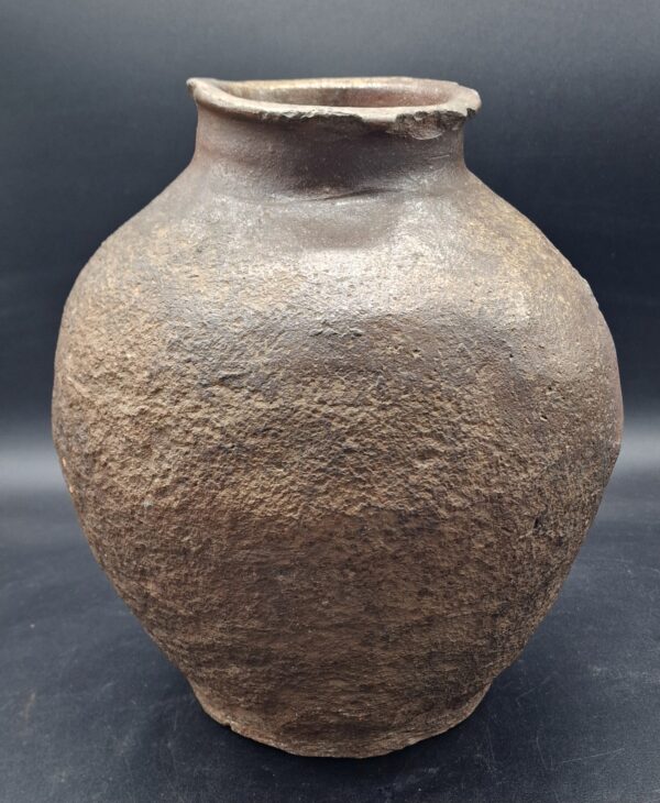 Japon - Vase Koshigaraki en grès de Bizen - Edo - Vers 1650 – Image 2