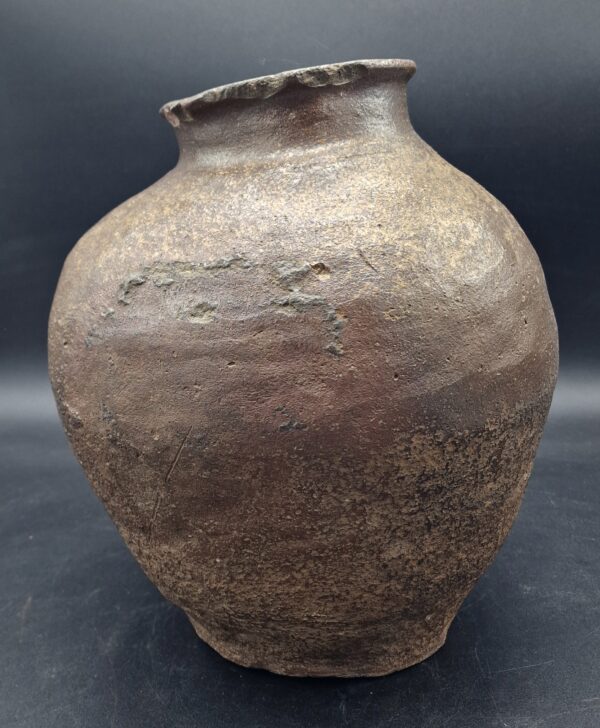 Japon - Vase Koshigaraki en grès de Bizen - Edo - Vers 1650 – Image 3