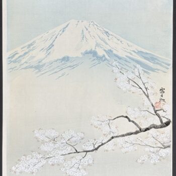Japon - Estampe Tomikichiro - Shin-Hanga - Mont Fuji - Dix vues du Japon -  1947