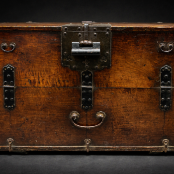 Corée - Coffre à ouverture frontale Ch’aek Bandaji - Dynastie Joseon 19ᵉ siècle