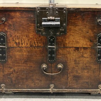 Corée - Coffre à ouverture frontale Ch’aek Bandaji - Dynastie Joseon 19ᵉ siècle