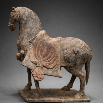 Chine - Cheval caparaçonné - Dynastie Wei (Wei du Nord, 386–534)