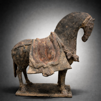 Chine - Cheval caparaçonné - Dynastie Wei (Wei du Nord, 386–534)