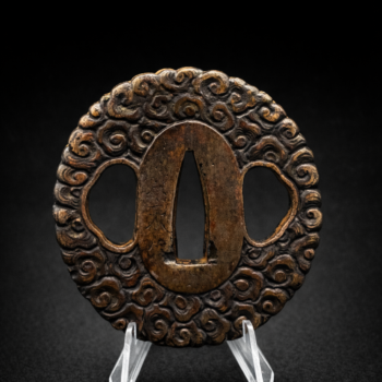 Japon - Tsuba style Namban - Dragons et rinceaux - Edo.