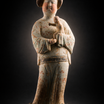 Chine - Grande Fat Lady tenant un enfant - Dynastie Tang (618–907)