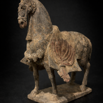 Chine - Cheval caparaçonné - Dynastie Wei (Wei du Nord, 386–534)