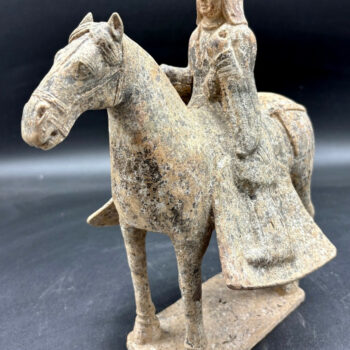 Chine - Cavalier en terre cuite - Dynastie des Wei du Nord (386–534) - TL - VENDU