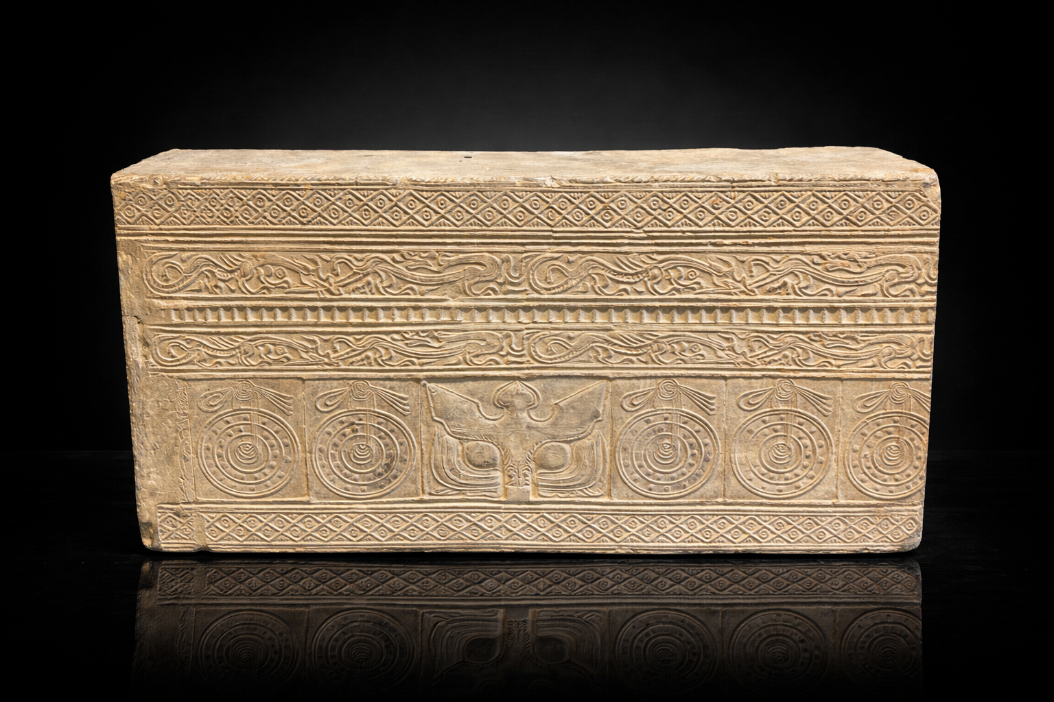 Chine - Rare Linteau Funéraire - Dynastie Han - TL