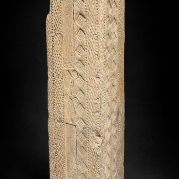 Chine - Rare Pilier / Brique de Tombeau Creuse - Dynastie Han