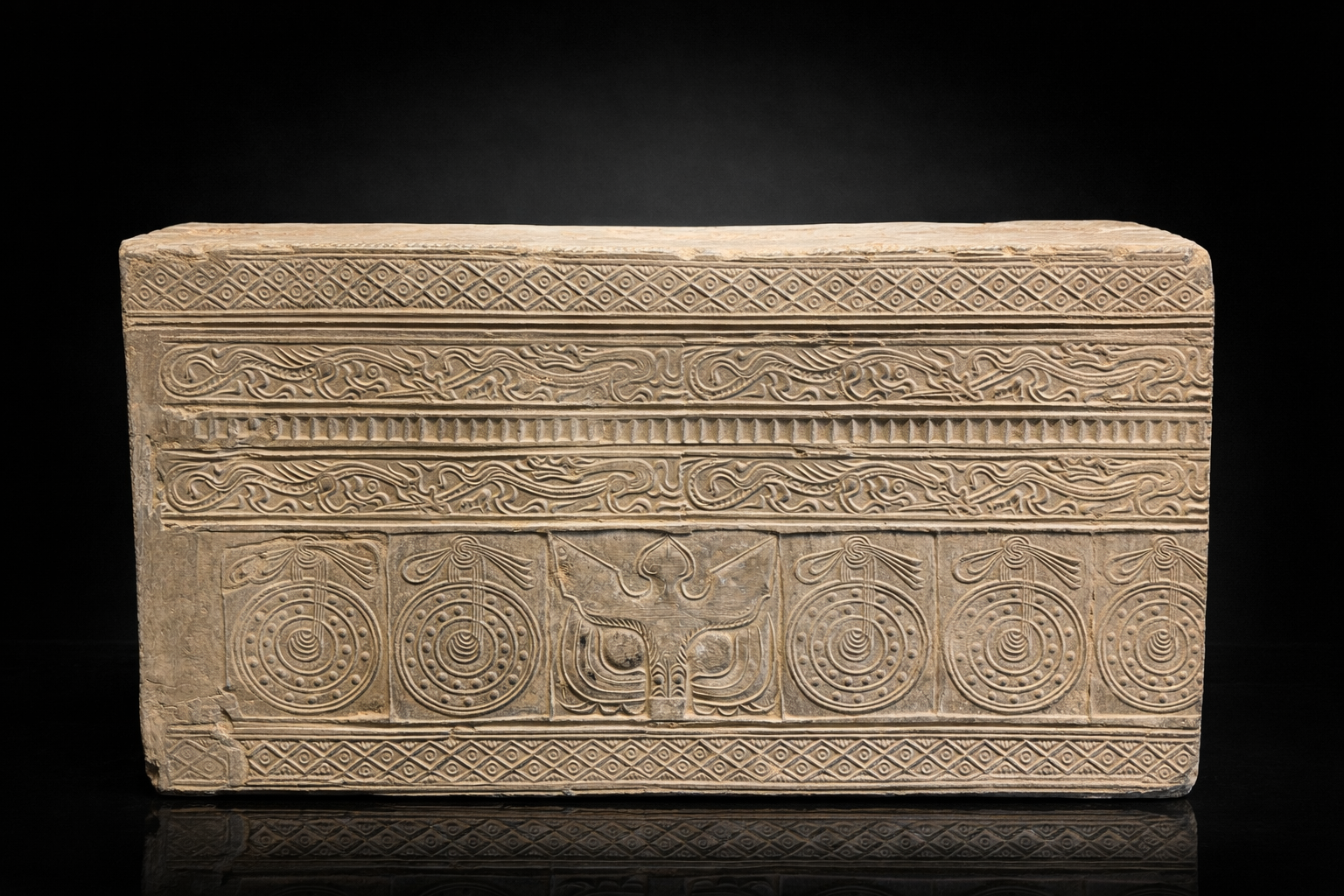 Chine - Rare Linteau Funéraire - Dynastie Han - TL – Image 2