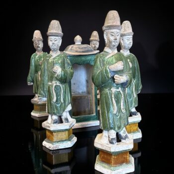 Chine - Scène de cortège funéraire avec palanquin - Dynastie Ming