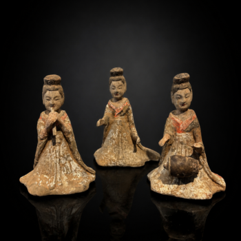 Chine - Groupe de trois musiciennes - Dynastie Wei du Nord - TL