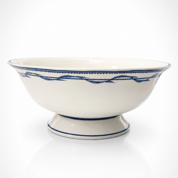 Porcelaine de Tournai - Coupe à fruits Empire au décor à la Chenille - 19ème