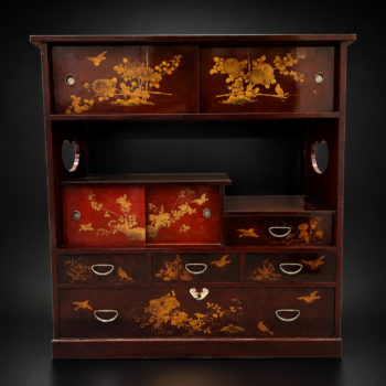 Japon - Meuble à thé Chadansu décor Maki-e - Meiji/Taisho - Début 20ème