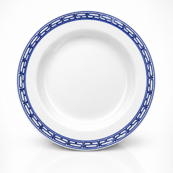 Porcelaine de Tournai - Assiette creuse au décor rare à la Grecque - 19ème