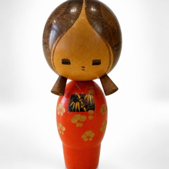Japon - Poupée Sōsaku Kokeshi - Toshiharu Takahashi - Période Shōwa (circa 1960 / 70)