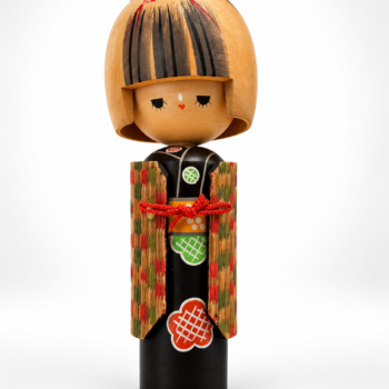 Japon - Poupée Kokeshi Creative (Sosaku) – Sogen Kanzashi - Période Shōwa (ca. 1960–1970)