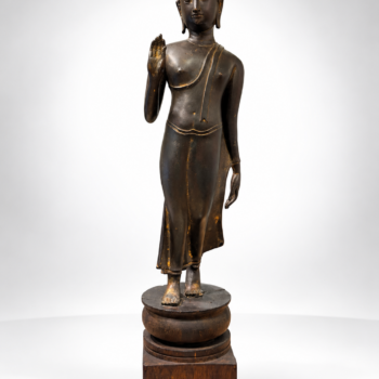 Thaïlande - Walking Bouddha en bronze - Sukhotaï - 14/15ème siècle.